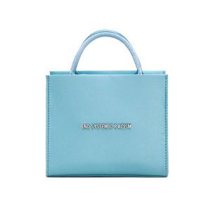 Brandon Blackwood ESR Satin Tote Baby Blue